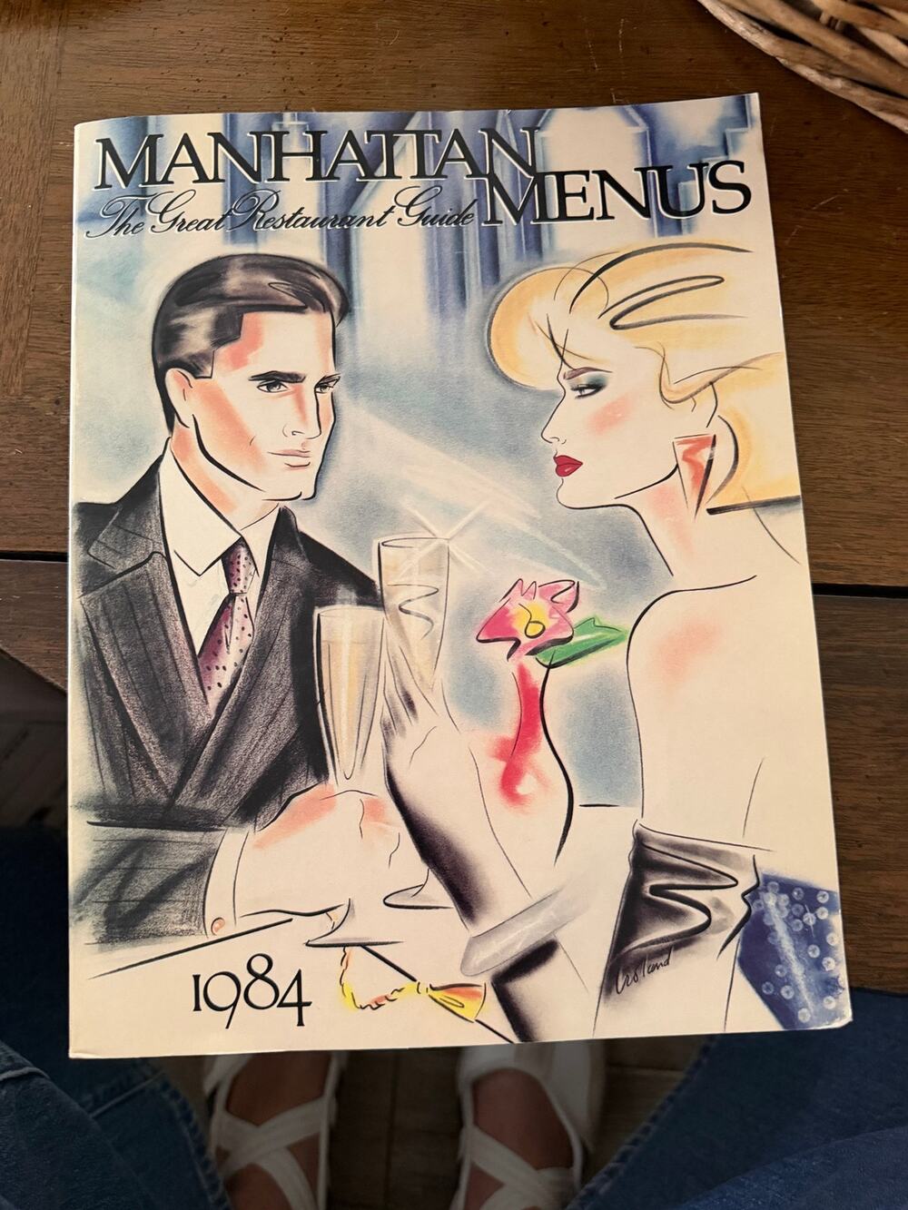 Vintage Manhattan Menus 1984 The Great Restaurants Guide Illustration Artwork
